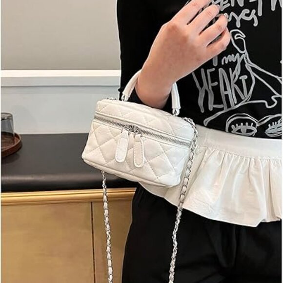 Neiman Marcus Handbags - Neiman Marcus White Top Handle Crossbody Bag